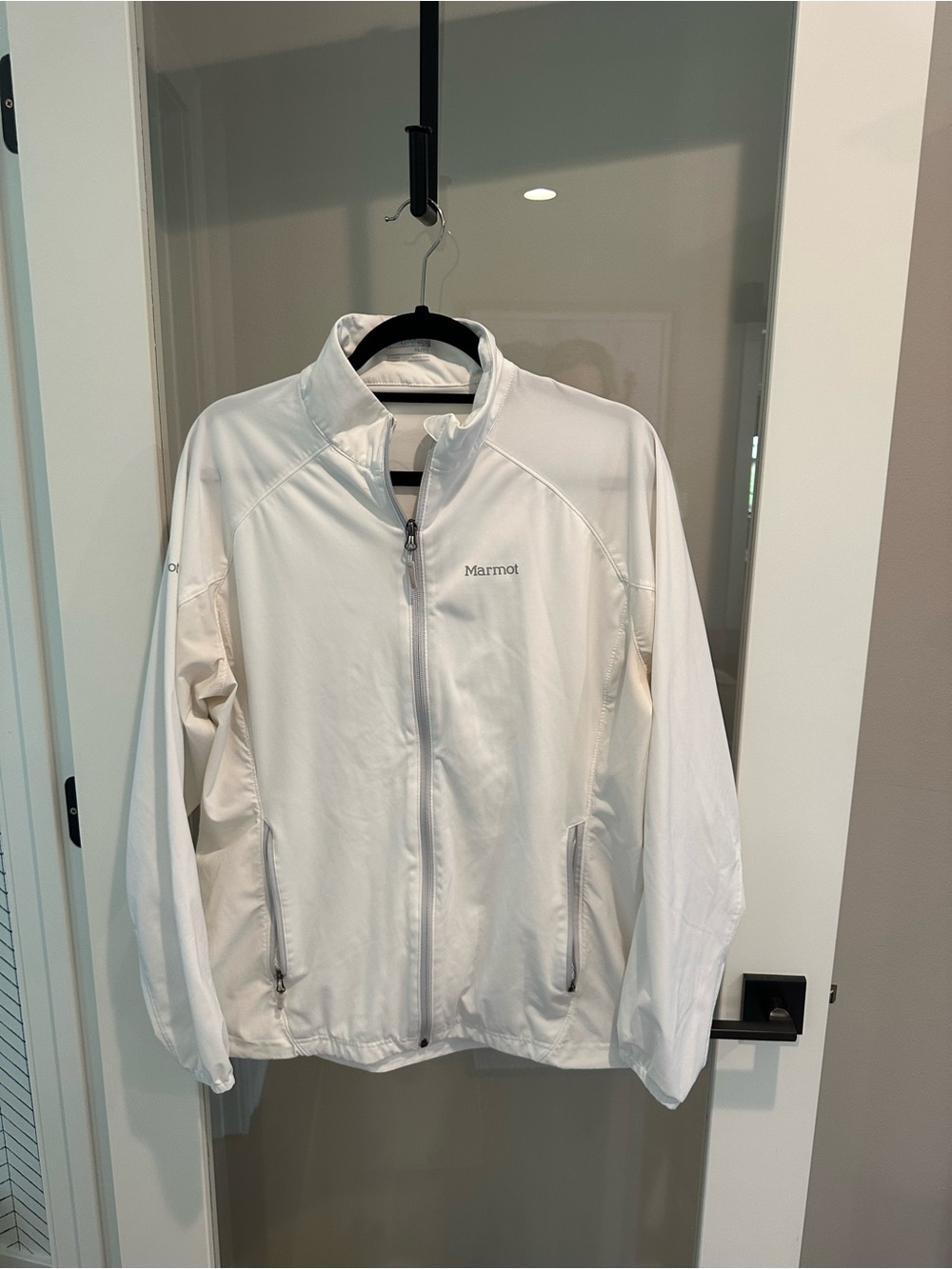 Marmot White Full-Zip Lightweight Jacket